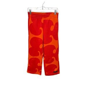 Adidas Marimekko Sweatpants Kids Medium Red Orange Unikko Floral HM4457